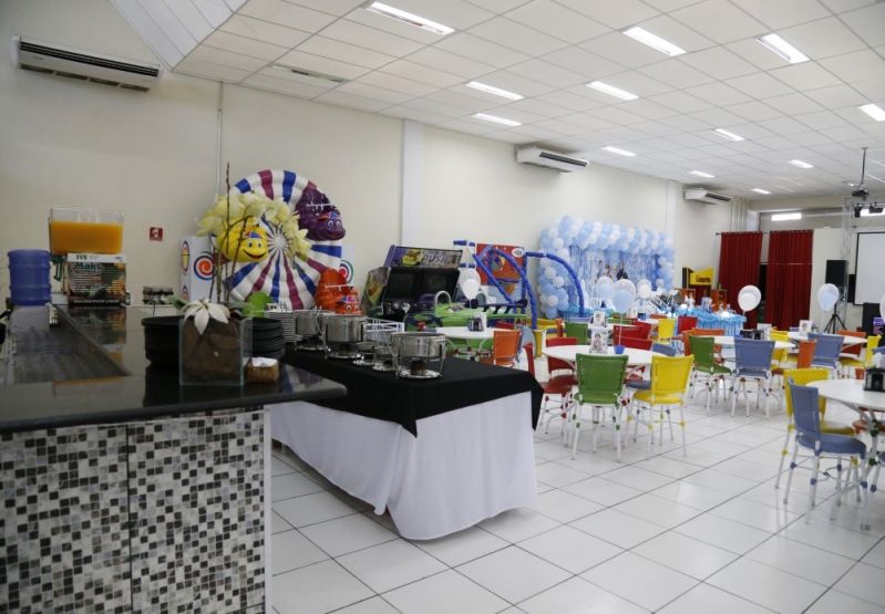 Salão para Festa Infantil com Valores Baixos na Vila Nova Manchester - Salão para Festa Infantil Preço